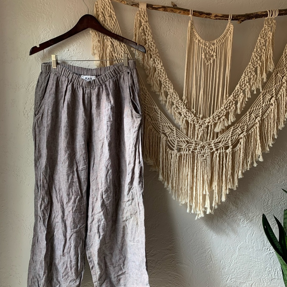 Vintage Flax Linen Pants